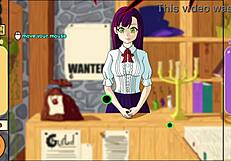 oh man, in this game i finally got the tutorial girl to go topless in monster girl incursion 0 😏