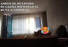 amigo sneaks into bed while my husband leaves for training we rented two beds for all of us