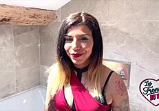 gwen and stella in stockings and lingerie