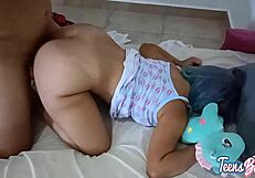 My girlfriend begs for anal gift!