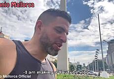 argentinian fitness babe gets picked up at gym for big cock blowjob