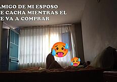 amigo sneaks into bed while my husband leaves for training we rented two beds for all of us