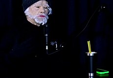 Hot Brunette Does Striptease Showing Beautiful Big Tits After Saying She Dislikes Exposure and Being with Famous People - Tifany Rocha Swing Cast on Sheer Red