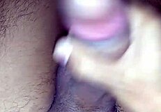 horny indian amateur gives handjob to monster cock until orgasm