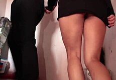 Stranger thief fucks latina with big natural tits in spanish homemade porn.