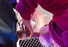 Milf wife sucks cock then gets fucked hard to creampie.