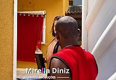 Brunette Crossdresser Sucks Well-Endowed Delivery Guy's Cock