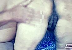 Desi Indian Wife Squeezes Huge Boobs While Fingering Hairy Pussy!