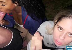 Scarlet Taylor And Busty Ebony Juliana Share Dicks In 4some