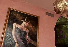 blonde cougar payton leigh teases gaping pussy with handjob