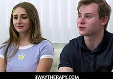 3WAYTHERAPY - BIG TITS DOCTOR PENNY BARBER RESOLVES SIBLING CONFLICT WITH PENELOPE KAY