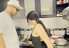 i behaved badly, boss fucks me in kitchen