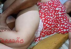 BBW रंडी काले लंड पर गाग करती हुई चूत चटवाती है और क्रीमपाई होती है