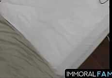 Insatiable bambola orgasms on matts face before double penetration with big tits ass lingerie brunette cute puffy amateurs cunilingus sex