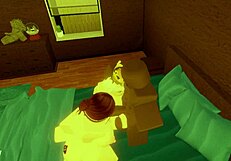Robloxian BBC dominates two snowbunnies in bed