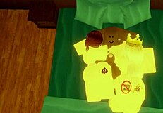 Robloxian BBC dominates two snowbunnies in bed