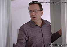 Stepmom gets belly cumshot on birthday, butt sex not for stepdad