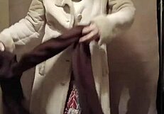 french housewife performs a sexy striptease with toys