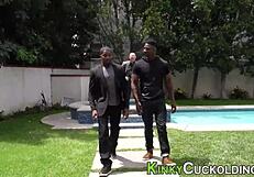 cuckolding milf gets her ass and tits sprayed hard