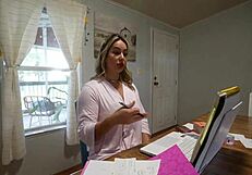 My hot step-mom bends over for doggystyle in her video