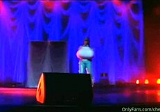 the bustiest stripper ever dances with huge tits and ripped clothes