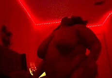 i'm a sexy bbw ridin on top of this musclar lesbian stud, dominatin her with my big ass