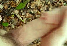 Watch Her MASTURBATE In The FOREST!