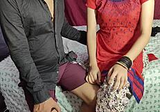 Desi milf maid with big boobs gets stripped and fucked by saheb