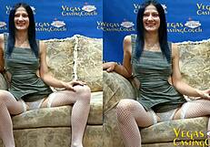 Lexy Blaze's first porn ass fucking deep in Vegas