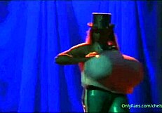 the bustiest stripper ever dances with huge tits and ripped clothes