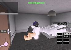 Fucking a Hot Fan on Roblox in Doggystyle, Missionary, and Creampie Positions