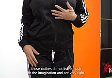 Venezuelan busty woman shows everything in casting interview