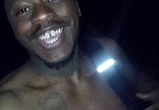 Showing natural tits privately on warm night, moving like a wolf!