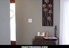 Big tits stepmom caught then joins stepson