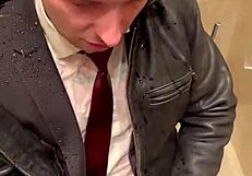 What happens in the office with leather suits?