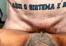 Carmona and helyo do hard dp on russah with intense orgasm