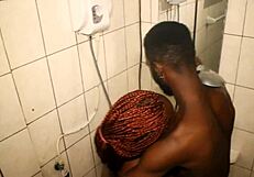 Stunning Black Babe Sucks Huge Cock Then Gets Pounded from Behind