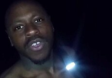 Showing natural tits privately on warm night, moving like a wolf!