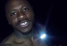 Showing natural tits privately on warm night, moving like a wolf!