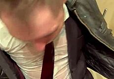 What happens in the office with leather suits?