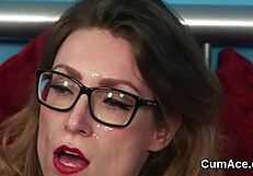 Slutty Peach Devours Massive Sperm Load In Intense Blowbang