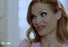 Stunning Milf Flashes Tits After Stepson Helps with Dress