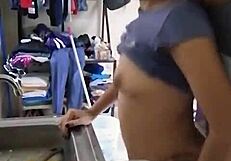 Chica Linda Mexicana Amateur Gets Fucked Washing Dishes
