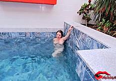 squirt masturbation at the spa with miriam prado