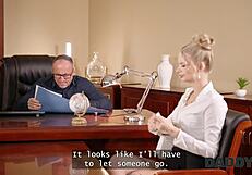 Daddy4k Naughty Blonde Is Showing Her Big Sex Experience At The Job Interview