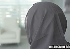 Muslim girl chats with neighbor about life