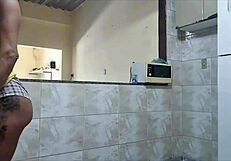 She can't handle the horniness seeing me in the kitchen.