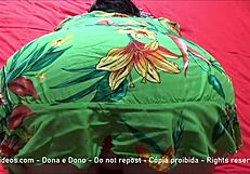 Submissive wife flaunts her enormous ass for amateur viewers