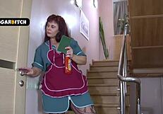 Hungry For Cock Maid Getting Drilled By Muscular Stud