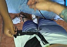 caught the maid topless in hot room offered cash she gave her ass